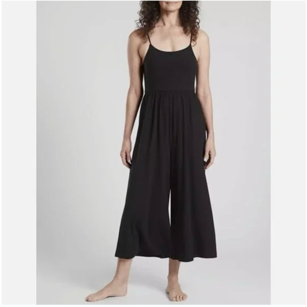 Athleta Nightime Bliss Black Women's Sleep Jumpsuit